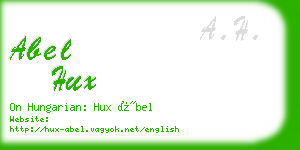 abel hux business card